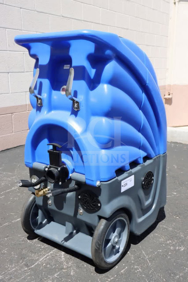 Lavex Dual 3-Stage Heated Carpet Extractor, Model 842HT123ST12, 12-Gallon, 500 PSI, out of original packaging.