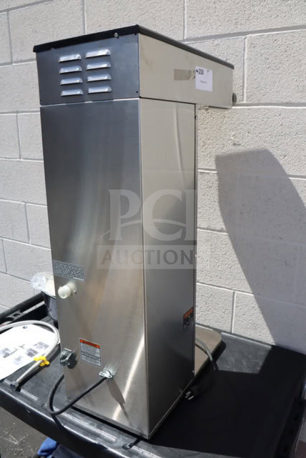Bunn 53100.0101 BrewWISE ICB-DV coffee brewer, stainless steel, dual voltage, scratch-n-dent condition, serial #ICB0131626.