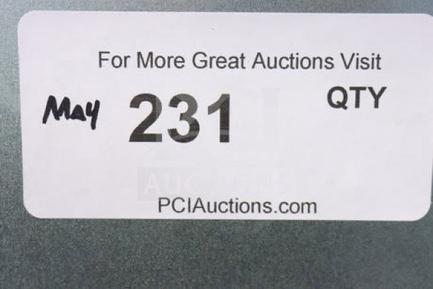 Advance Tabco D-12-IBL-X 12"x18" drop-in ice bin; 23 lb capacity; brand new scratch-n-dent condition; auction tag shown.