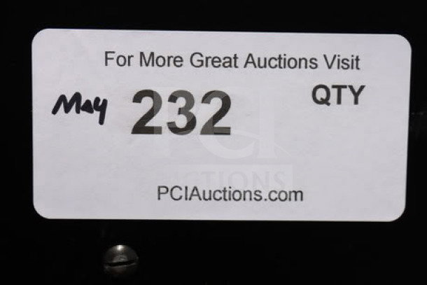 Sticker on Bunn FMD-3 machine reads: "For More Great Auctions Visit PCIauctions.com. May 232 QTY."