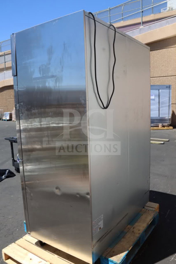 Brand new Avantco Z2-F4-K 54" stainless steel reach-in freezer with minor scratches and dents. 115V, 8.5A, 780W.