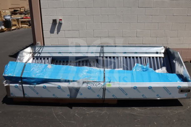 Brand new Halifax PSPHO1048 commercial kitchen hood system, 10' x 48", with PSP makeup air, in scratch-n-dent condition.