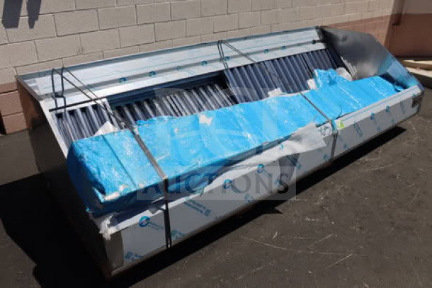 BRAND NEW Halifax PSPHO1048 10' x 48" commercial kitchen hood system. Includes PSP makeup air. Minor scratch-n-dent. Unopened.