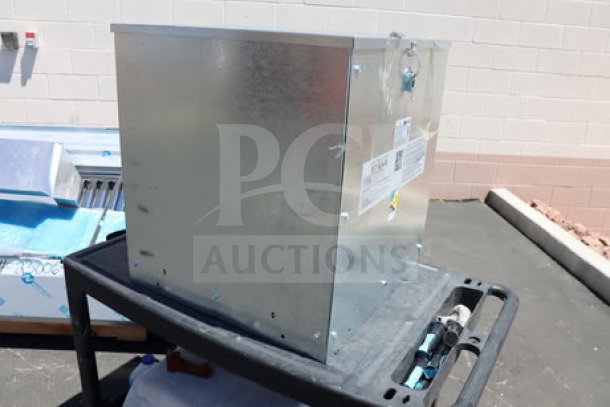 Brand new Halifax PSPHO1048 commercial kitchen hood system, 10' x 48", scratch-and-dent condition, with tags visible.