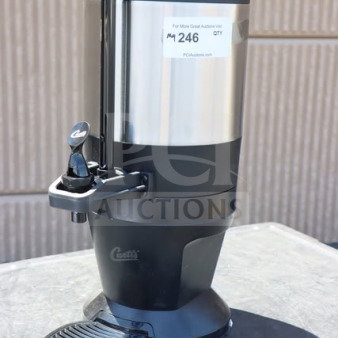 BRAND NEW Curtis TXSG1501S600 ThermoPro 1.5 Gallon Vacuum Server with stylized base. Serial #15282188, out of packaging.