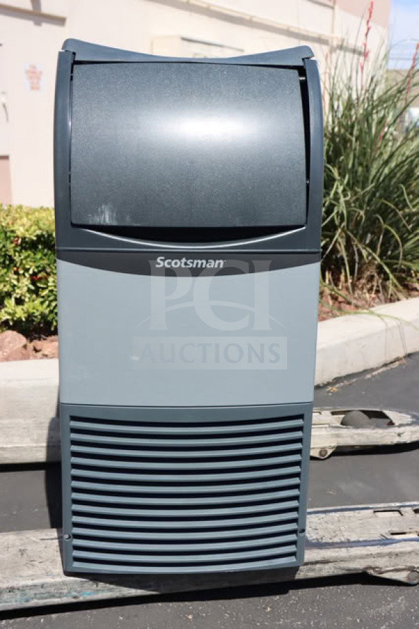 Scotsman UF1415AX-1A air-cooled undercounter flake ice machine, brand new scratch-n-dent, 15" width, 36 lb. bin.