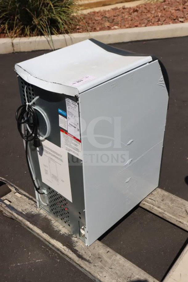Scotsman UF1415AX-1A 15" air-cooled undercounter flake ice machine, brand new with visible dents. Serial #25061320016340.