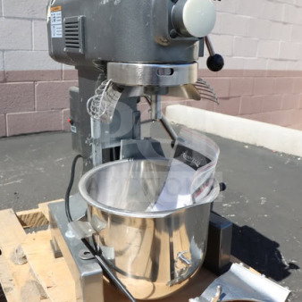 Brand new Avantco MX10H 10 Qt. Planetary Stand Mixer, 120V, 3/4 hp, with guard and standard accessories. Serial #52 0230 25.