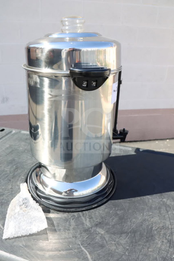 Hamilton Beach D50065 60-Cup Stainless Steel Coffee Urn, brand new, scratch-n-dent condition, 1000W, 120V.