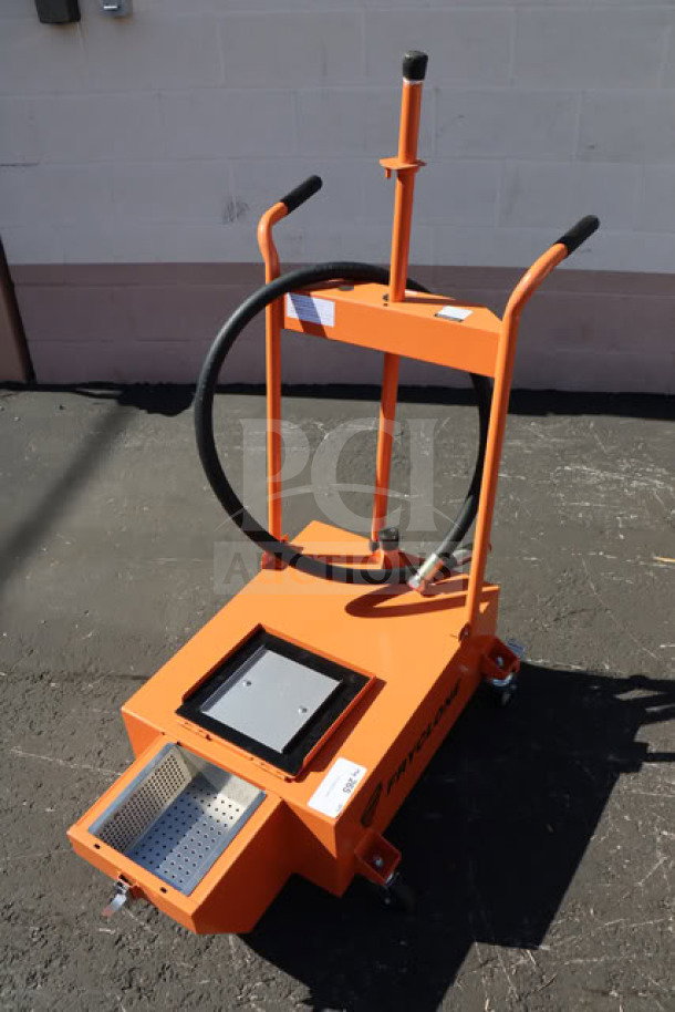 Fryclone 100 lb. Fryer Oil Disposal Unit, model 259DISP100. Brand new with minor transport scratches, parts may be missing.