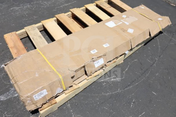 Regency Space Solutions 600LC16125KK black locker, 12"x15"x78", six tiers, unassembled; box severely ripped.