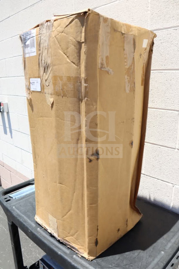 Brand new 3M CFSM1254 water softener brine tank in damaged original packaging, S/N: 70-0202-2089-6.