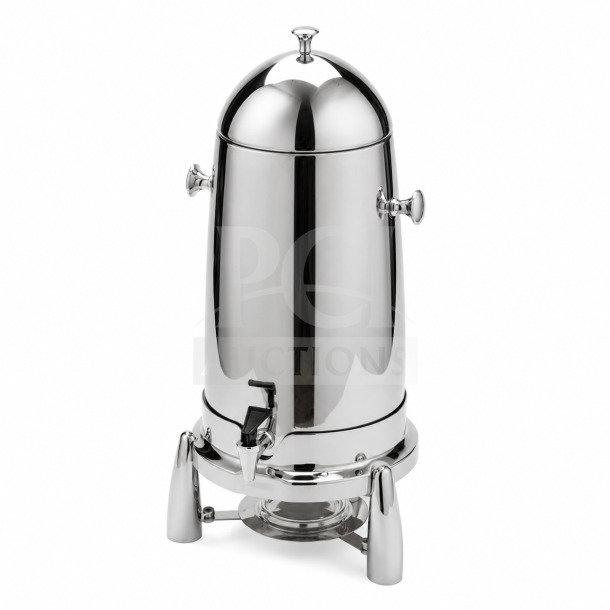 Brand new American Metalcraft REVLOSCU12 12 Qt. stainless steel coffee urn, 13 3/8" x 11" x 21 1/4", unopened.