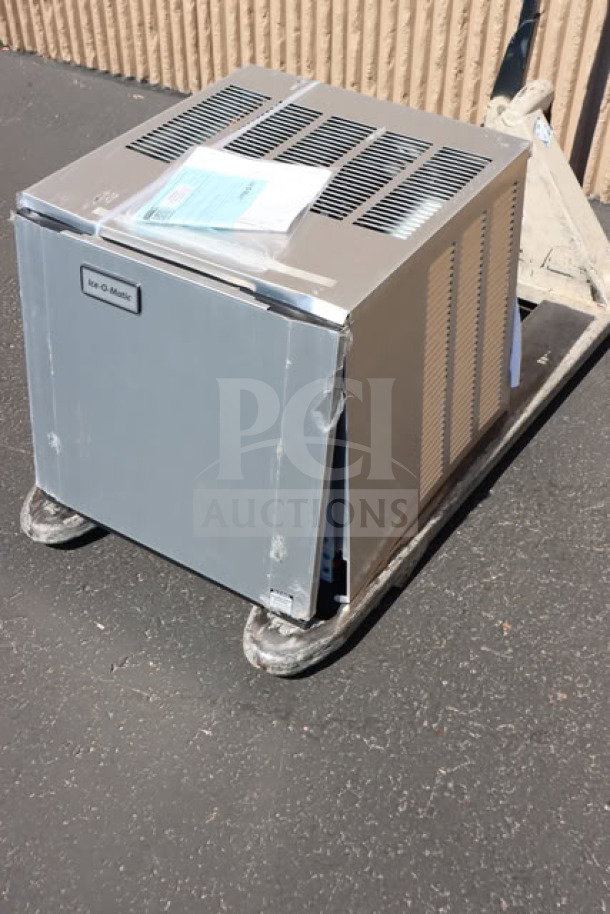 Ice-O-Matic CIM0320HA90 ice machine, 22" air-cooled, 325 lb capacity, brand new scratch-n-dent, missing exterior panel hardware.