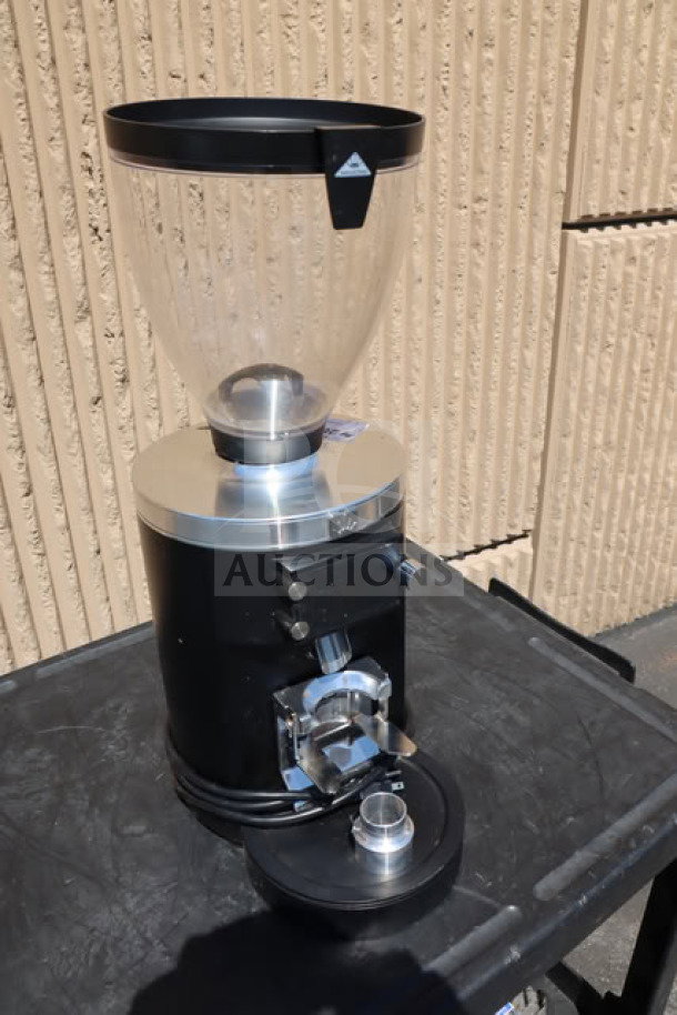 NEW Mahlkonig E80W GBS 4 lb. Black Grind-by-Sync Espresso Grinder, scratch-n-dent, 120V, Serial No: 927131.
