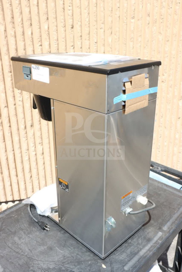 Bunn 53100.0001 BrewWISE ICB-DV stainless steel coffee brewer, new, dual voltage, minor scratches, serial ICB0135532.