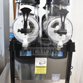 BRAND NEW Carnival King Aurora 2 Double Granita Machine, 1.6 Gal, Pourover, Scratch and Dent, 120V, 1 Phase.