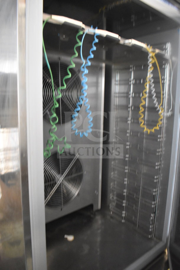 2021 Desmon GBF-15+ETL stainless steel blast chiller, 4 probes, coils visible. 220V, 3 phase. Commercial use.