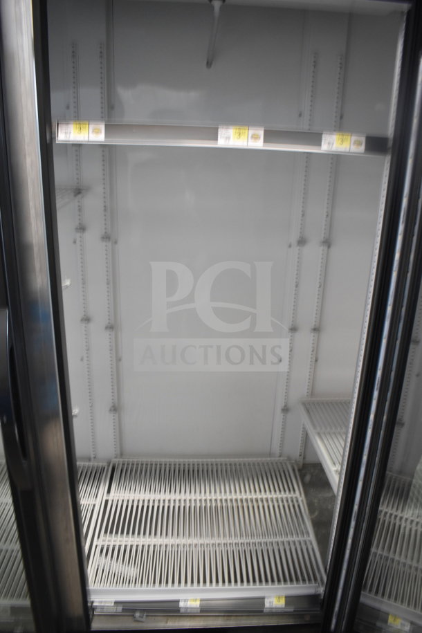 2017 True GDM-72-HC commercial 3-door reach-in cooler merchandiser, 115V, 1 phase, tested and working.