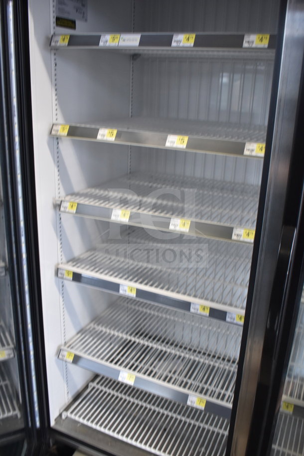 2017 True GDM-72F-HC commercial 3-door freezer, metal shelves, tested working, 115/208-230V, clean condition.