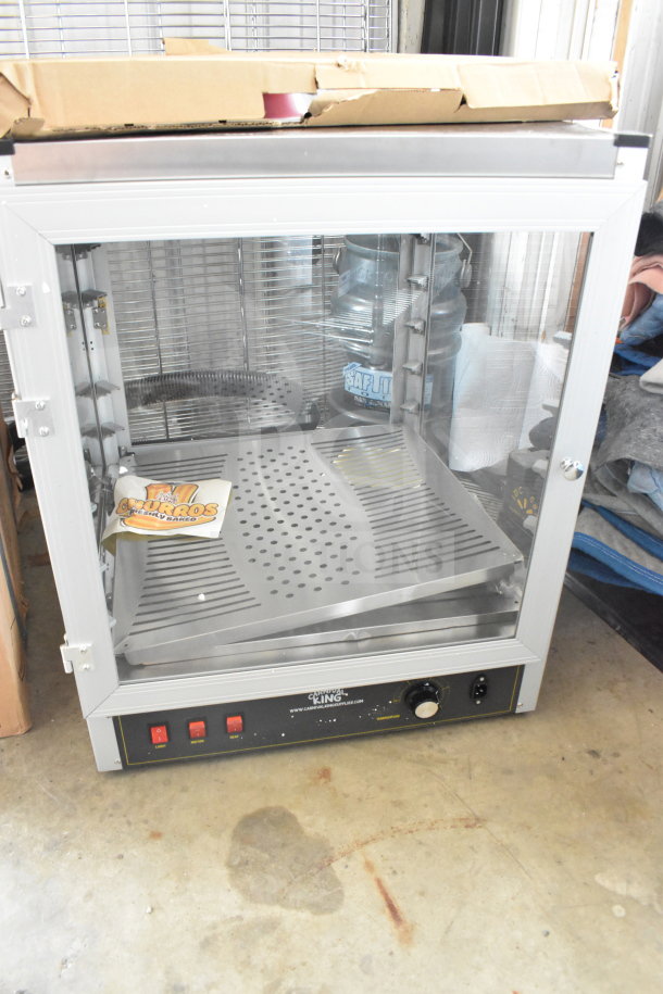 BRAND NEW SCRATCH AND DENT! Carnival King 18" warmer model 382HPW18D2S, 120V, 1 phase, ideal for food display.