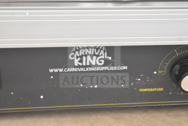 Brand new Carnival King 382HPW18D2S, 18" full-service warmer, scratch/dent, 120V, 1 phase, visible temperature dial.