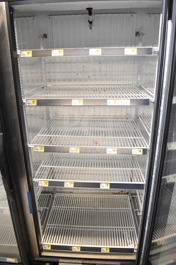 2017 True GDM-72F-HC 3-door commercial reach-in freezer, tested and working. Features adjustable shelves, 115/208-230V, 1 phase.