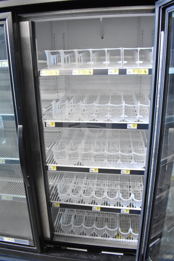 2017 True GDM-72-HC commercial 3-door cooler. Tested, working condition. 115 volts, 1 phase. Includes shelving.