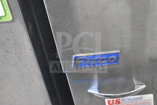 2016 Pitco Frialator 35C commercial deep fryer, natural gas, 90,000 BTU, visible Pitco logo, U.S. Restaurant Equipment label.
