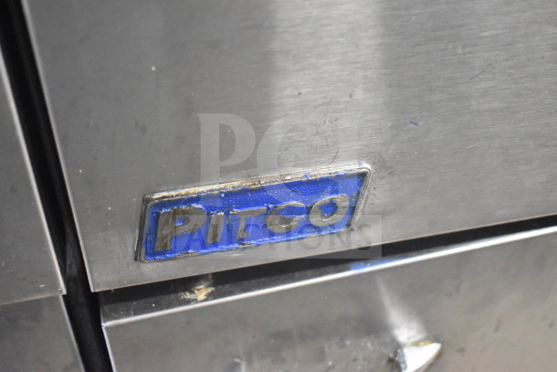 2016 Pitco Frialator 35C commercial fryer, natural gas, 90,000 BTU. Visible "Pitco" logo on stainless steel surface.