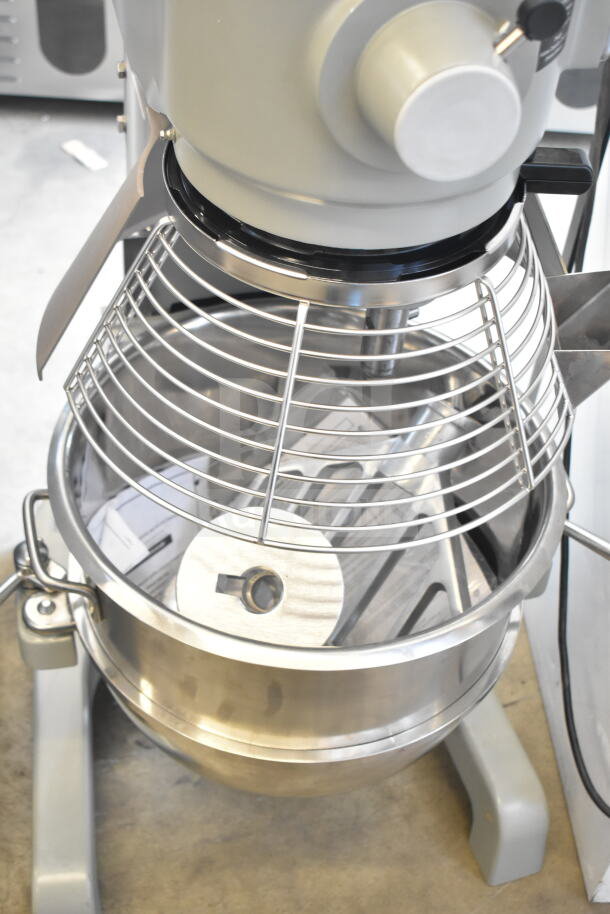 2025 Globe SP30 30 Quart Planetary Dough Mixer with bowl, guard, hook, paddle, and whisk. 115V, 1 Phase.