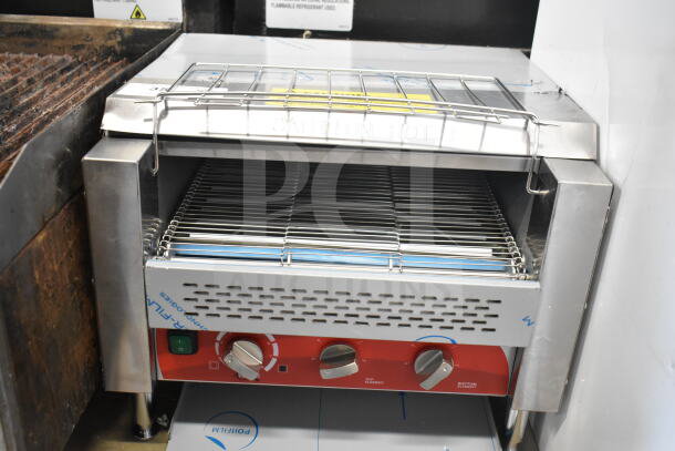 Brand new Avantco 184T3600B conveyor toaster, 14.5" wide, 3" opening, 1200 slices/hr. Scratch and dent condition, 208V, 1 Phase.