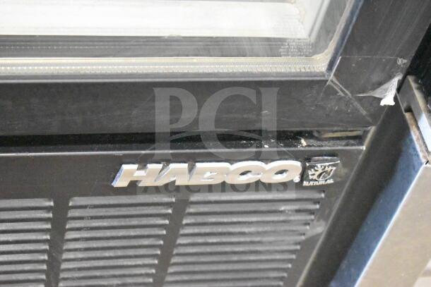 Habco SE18HC Commercial Single Door Cooler; visible Habco logo; black finish; 115 Volts, 1 Phase; used condition.