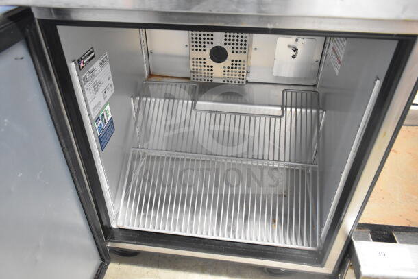 2023 True TUC-27-HC undercounter cooler, stainless steel, single door, 115V, 1 phase. Commercial casters, excellent condition.