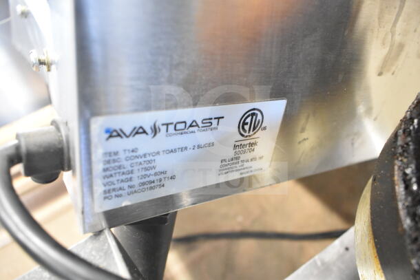 AvaToast T140 Commercial Conveyor Toaster Oven, 120V, 1 Phase, sturdy stainless steel, ETL certified.