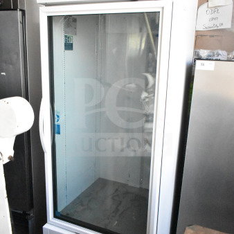 2021 True TSCI-600R-G-PH commercial cooler, single glass door, 115V, 1 phase, excellent condition.