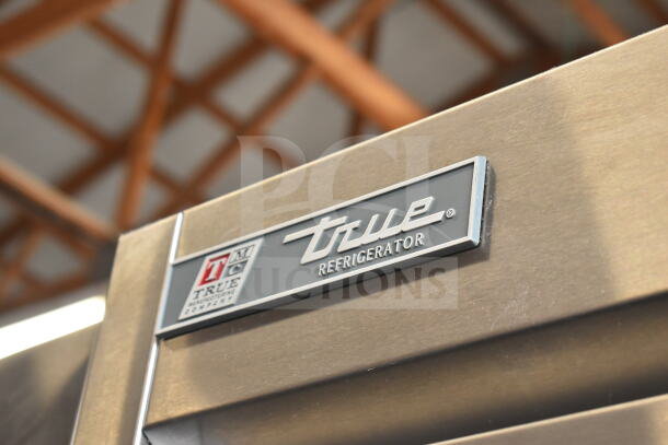 2017 True T-35 Commercial Cooler, 2 doors. Model T-35, 115V, stainless steel, True logo visible, excellent condition.