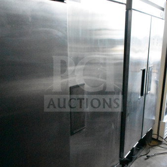 2021 True T-19F-HC commercial single door freezer, stainless steel, on casters, 115V, 1 phase, good condition.