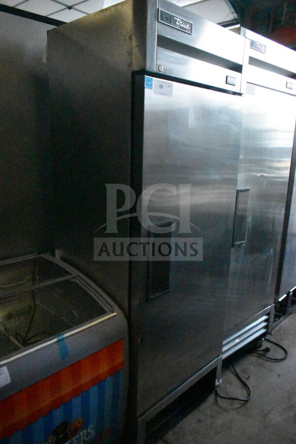 2018 True T-19F-HC commercial reach-in freezer, single door, stainless steel, 115 volts, excellent condition.