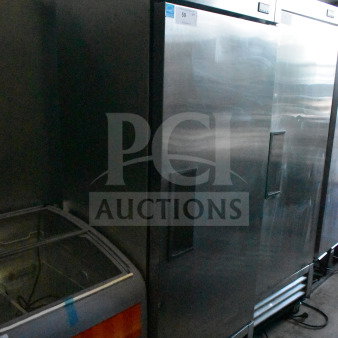 2018 True T-19F-HC commercial reach-in freezer, single door, stainless steel, 115 volts, excellent condition.