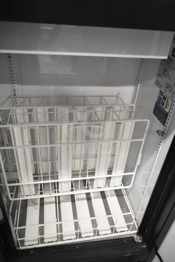 2019 True GDM-41SL-48-HC-LD cooler, 2-door, interior shelving, 115 volts, commercial-grade, clean condition.