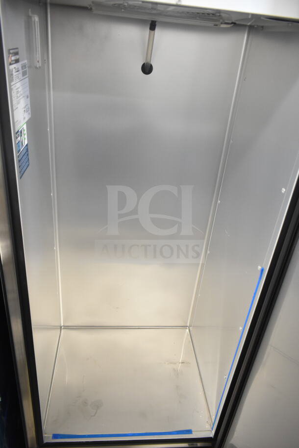 2020 True T-12-HC Commercial Reach-In Cooler, single door, 115V, 1 phase, interior view, excellent condition.