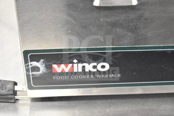 Winco FW-S600 Countertop Food Warmer, 120 Volts, 1 Phase. Features visible branding label.