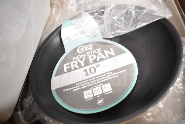 Chocie 10" Non-Stick Fry Pan with Whitford Xylan coating, ideal for commercial kitchens, in unused condition.