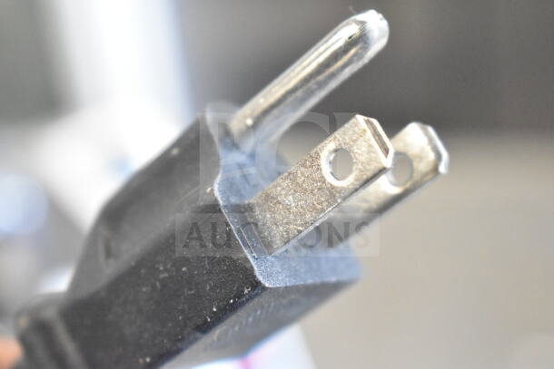 Close-up of DY-8 Direct Heat Coding Machine's power plug. Model DY-8, 110 Volts, 1 Phase.