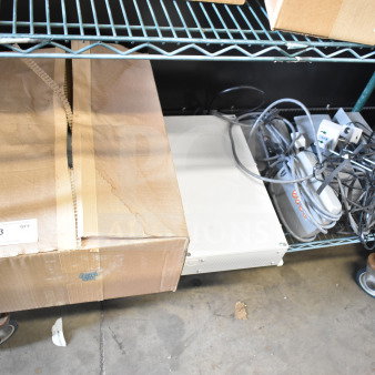6 Sensormatic items including ZE9060 controller, ZBSMPSPE antenna deactivators, ZBSMPCPE Pad Pro; boxed and cabled.