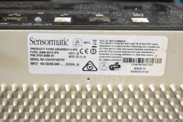 5 Sensormatic AMB-9010-IPS Label Deactivator, with product code ZBAMB9010-IPS, serial number 123A1911001797.