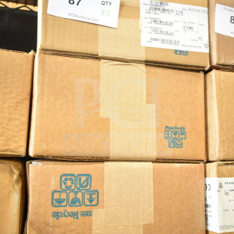 Cardboard boxes containing 3 Sensormatic ZBAMB9012 Deactivators. Labels show item info and quantity. New condition.