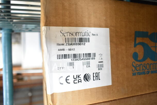 Sensormatic ZBAMB9012 Label Deactivator box with label showing model and compliance markings; includes 3 items total.