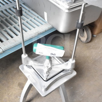 BRAND NEW Garde 181DC14 1/4" heavy-duty vegetable dicer, minor scratches, sturdy metal frame, labeled "96".